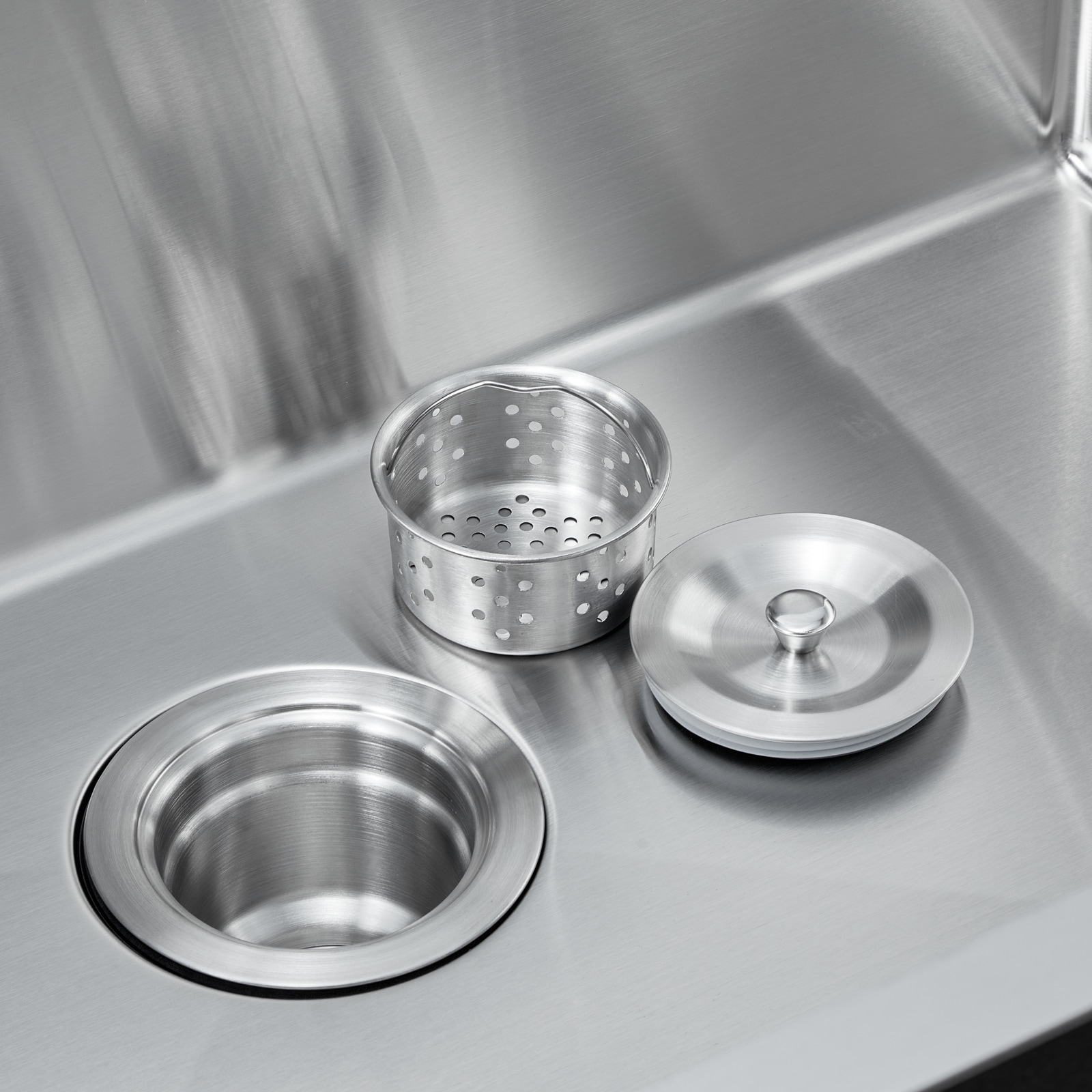25" Kitchen Sink Top Mount Single Bowl Drop-In Basin Stainless Steel Bar_voghion.com